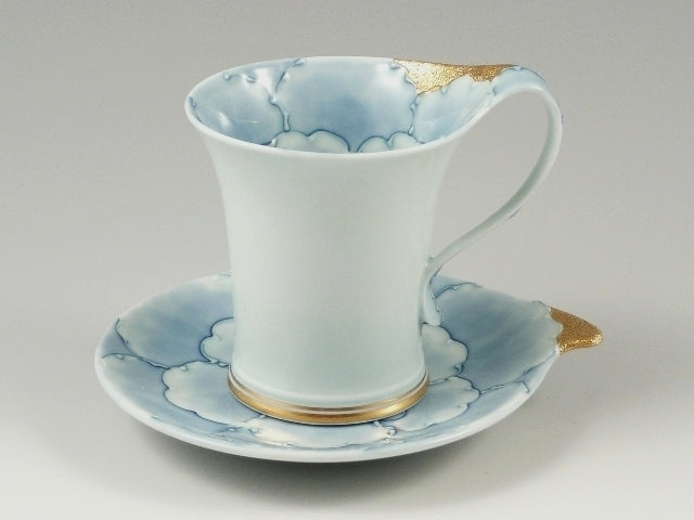 金牡丹流転型 コーヒーカップ&ソーサー