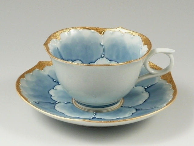 金牡丹輪花浅型 コーヒーカップ&ソーサー